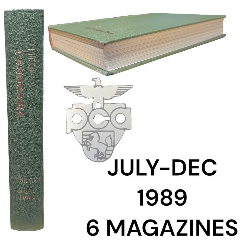 Porsche Panoramic Hardcover Bounded Magazines Vintage 1989 JULY-DEC PCA